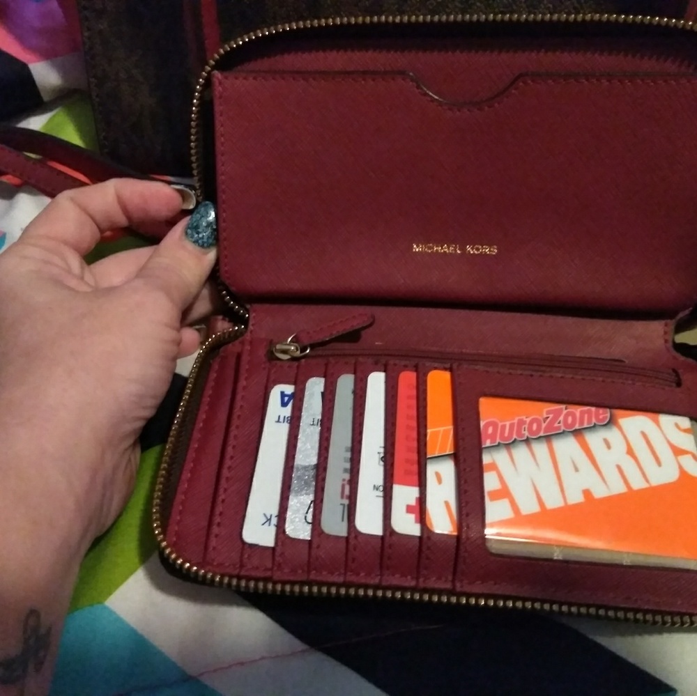 Authentic Michael Kors Purse And Wallet - image 2